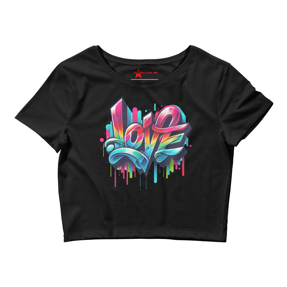 Love Drip Women’s Crop Tee