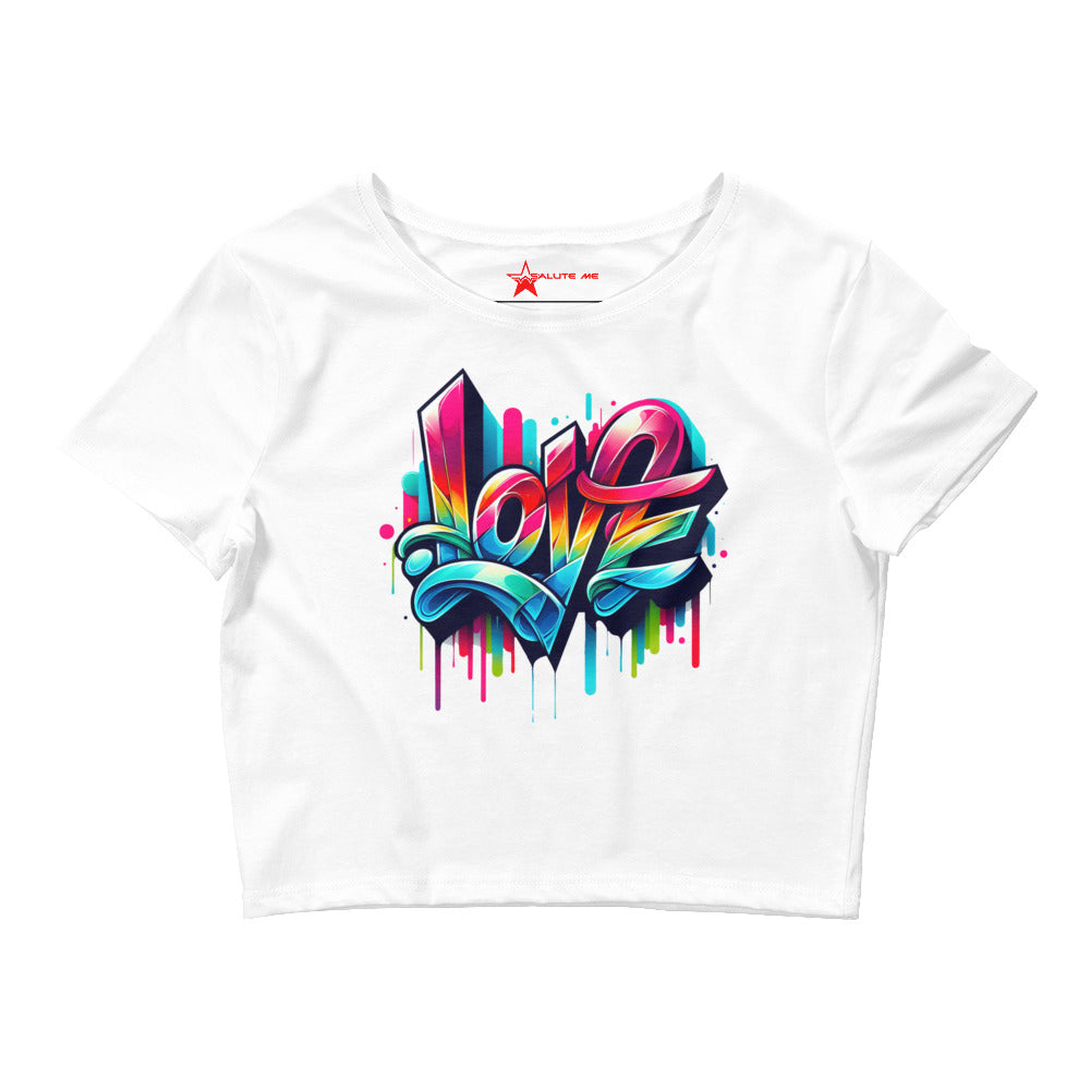 Love Drip Women’s Crop Tee