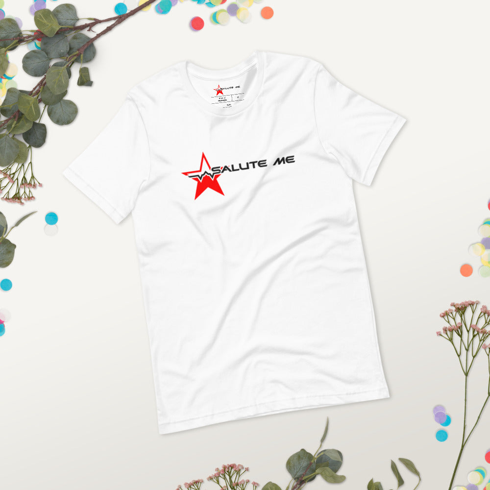 White Salute Me Short-Sleeve Unisex T-Shirt - Salute Me Gear