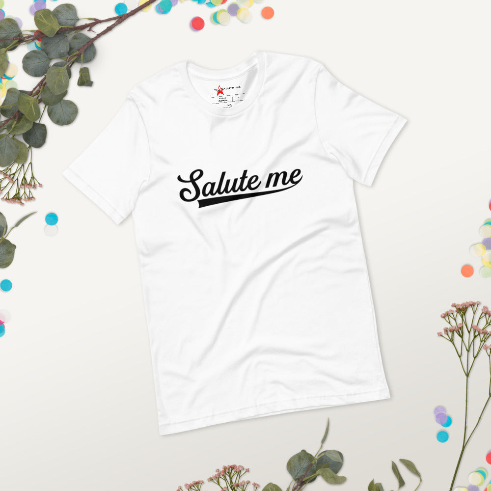 Black Classic Salute Me Short-sleeve unisex t-shirt - Salute Me Gear
