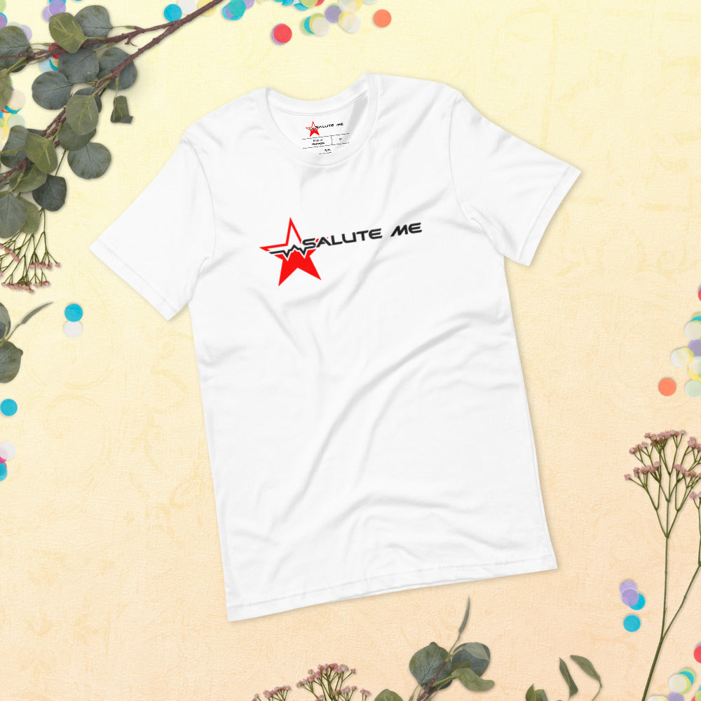 White Salute Me Short-Sleeve Unisex T-Shirt - Salute Me Gear