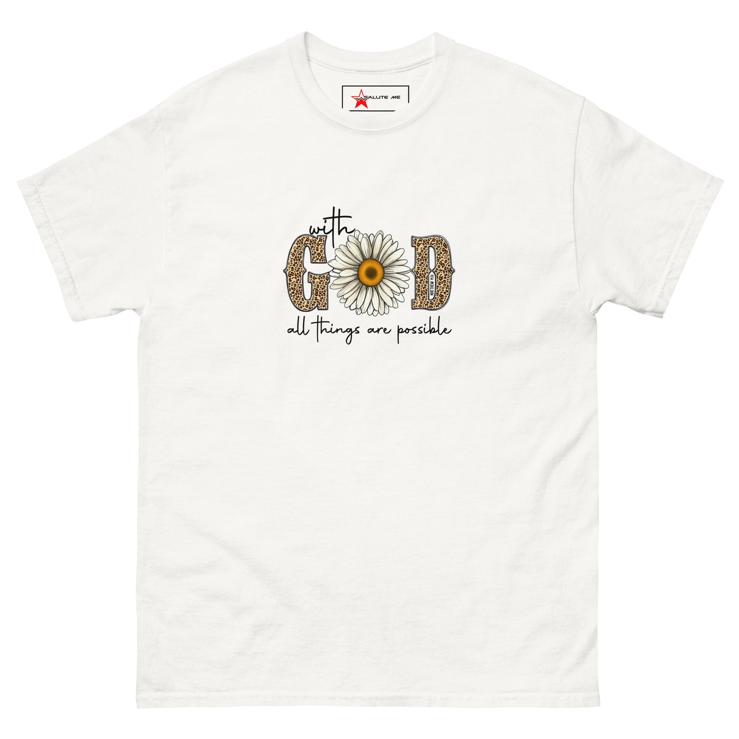 With GOD Unisex classic tee