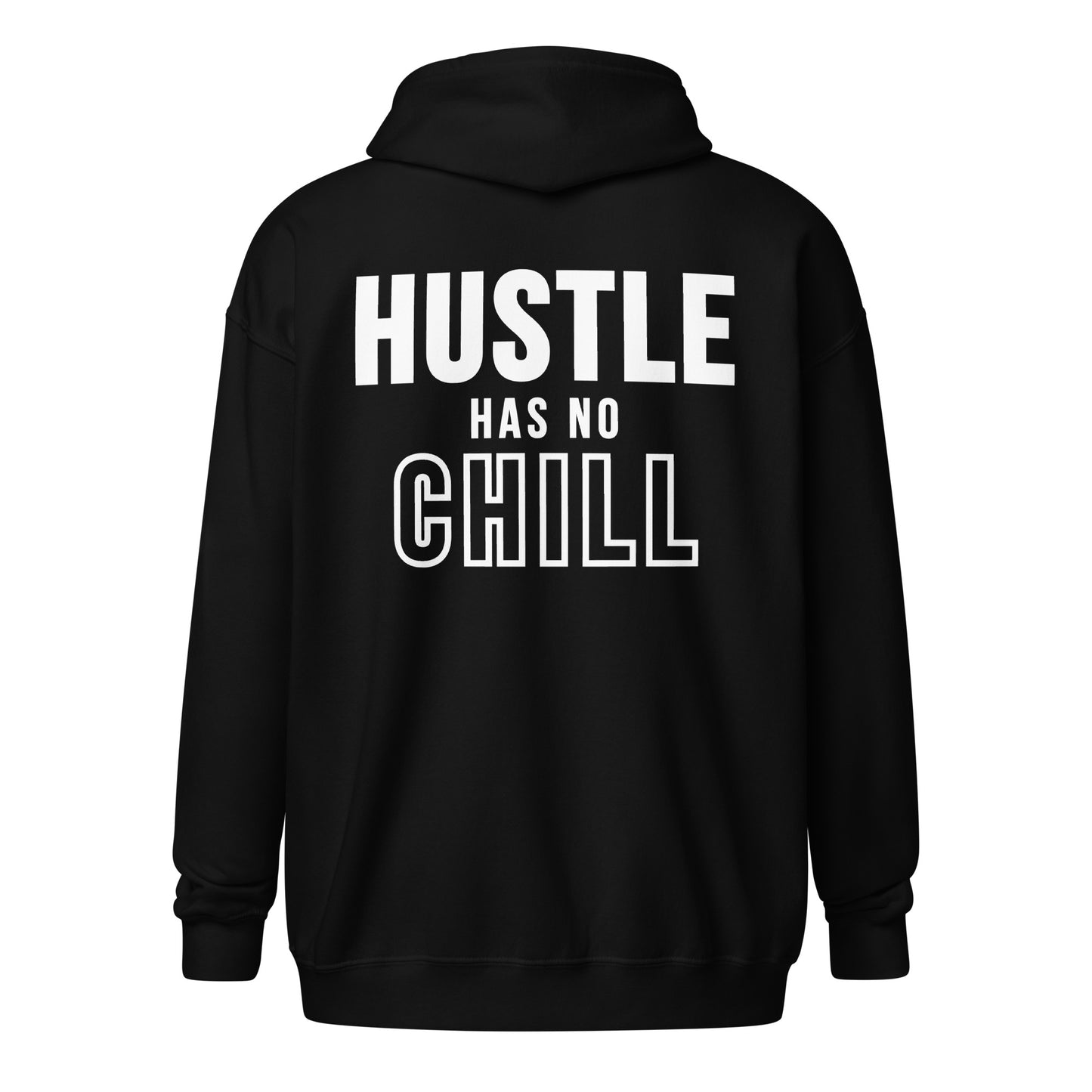 Hustle has no chill Unisex heavy blend zip hoodie