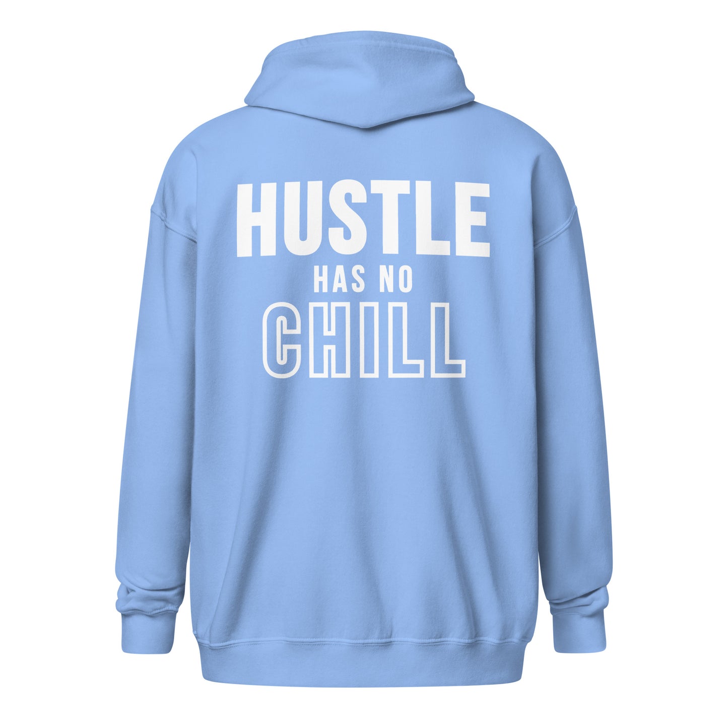 Hustle has no chill Unisex heavy blend zip hoodie