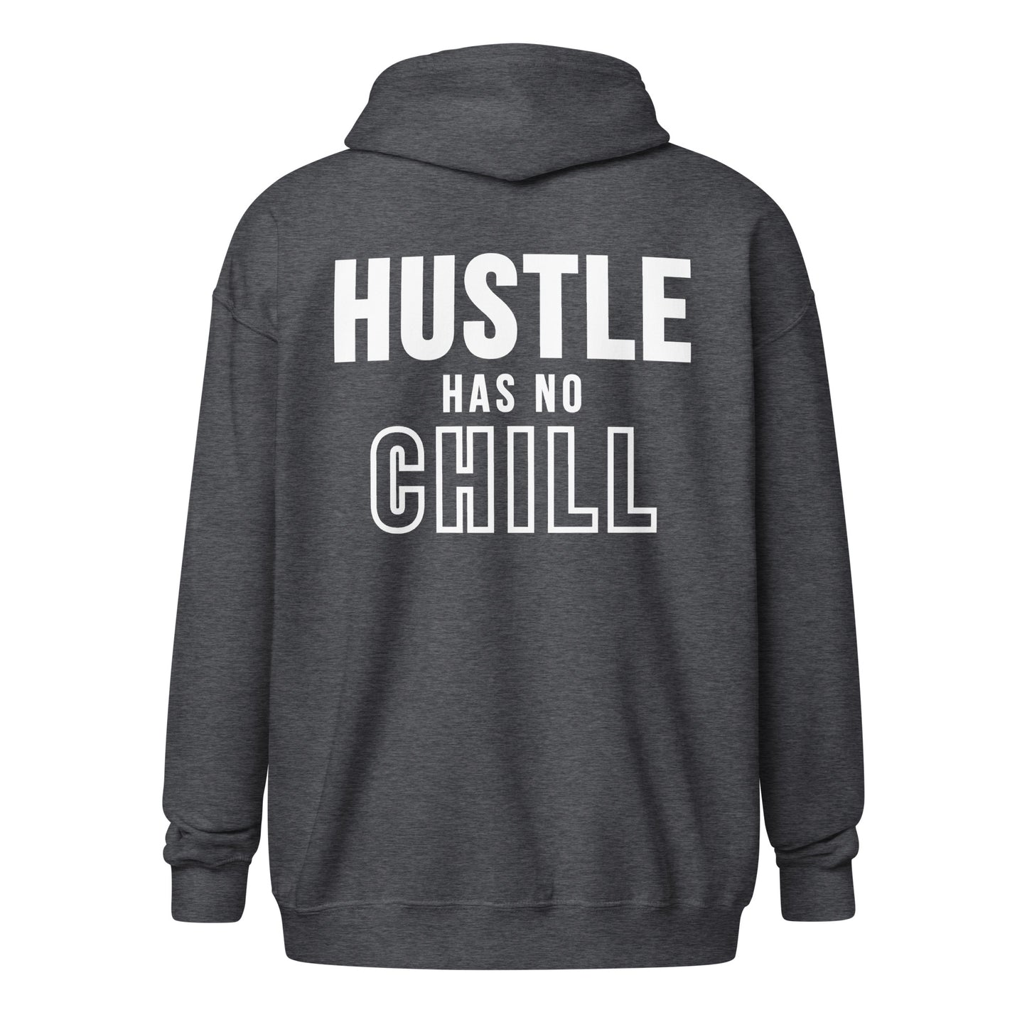 Hustle has no chill Unisex heavy blend zip hoodie