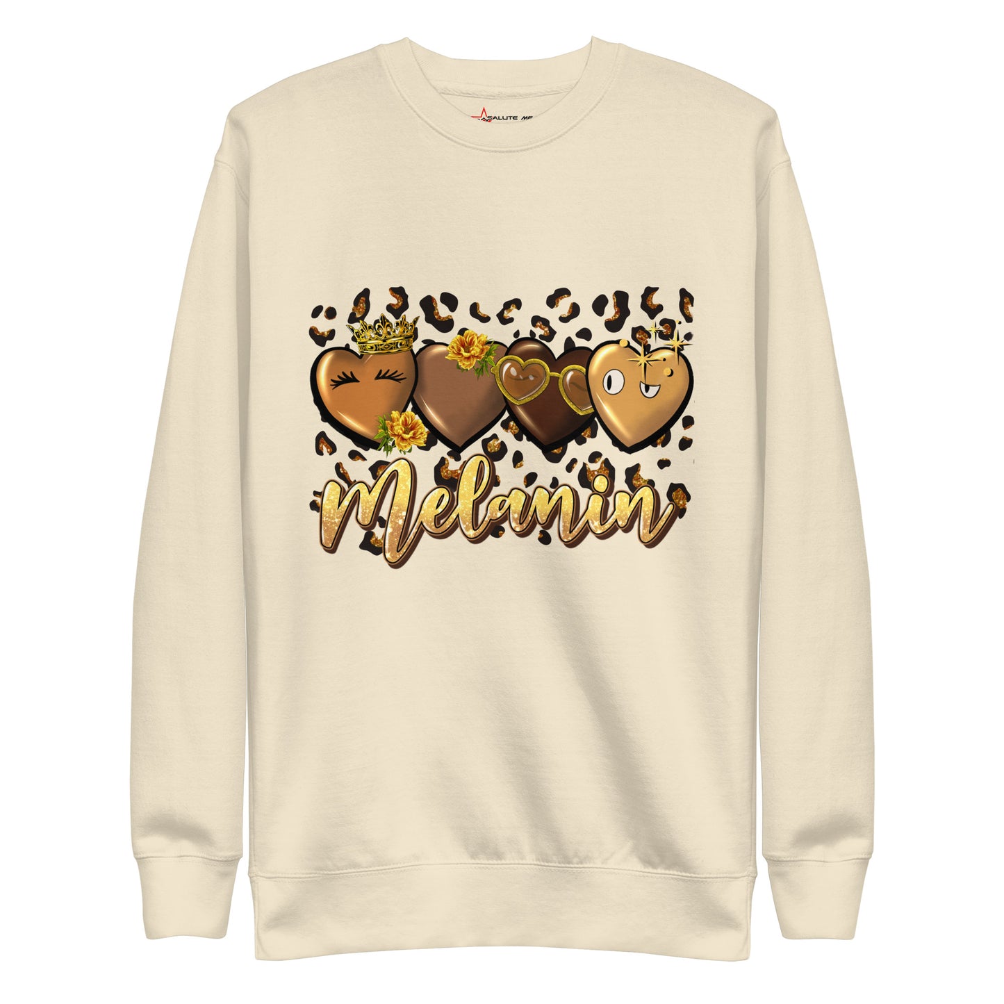 Melanin Hearts Unisex Premium Sweatshirt