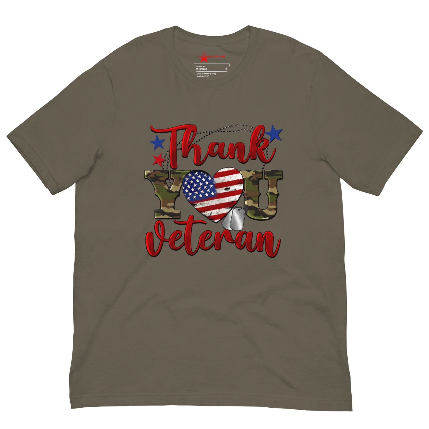 Thank You Veterans (Camo) Unisex t-shirt