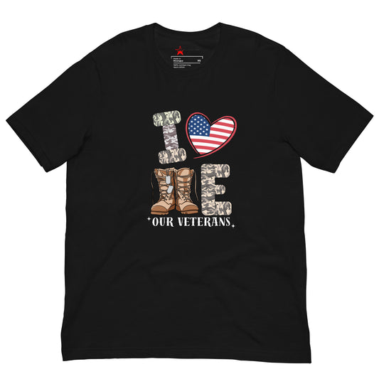 I love My Veterans Unisex t-shirt