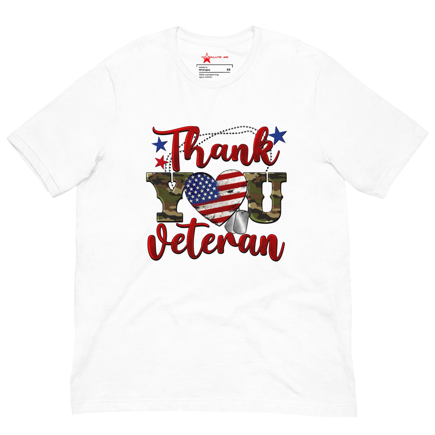 Thank You Veterans (Camo) Unisex t-shirt