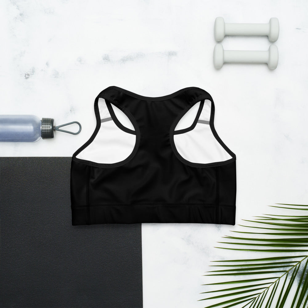 Black Classic Salute Me Sports bra - Salute Me Gear 